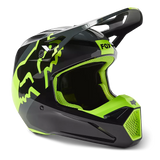 FOX - YOUTH V1 XPOZR HELMET - BLK/GRY/GREEN - 30264-014