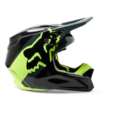 FOX - YOUTH V1 XPOZR HELMET - BLK/GRY/GREEN - 30264-014