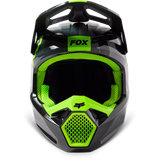 FOX - YOUTH V1 XPOZR HELMET - BLK/GRY/GREEN - 30264-014