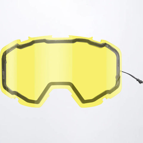 FXR Maverick E-Goggle Heated Dual Lens - Yellow - 223156-6000