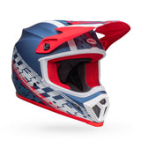 Bell - Canada MX-9 Mips Offset Matte Blue/White - 7136337