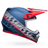 Bell - Canada MX-9 Mips Offset Matte Blue/White - 7136337