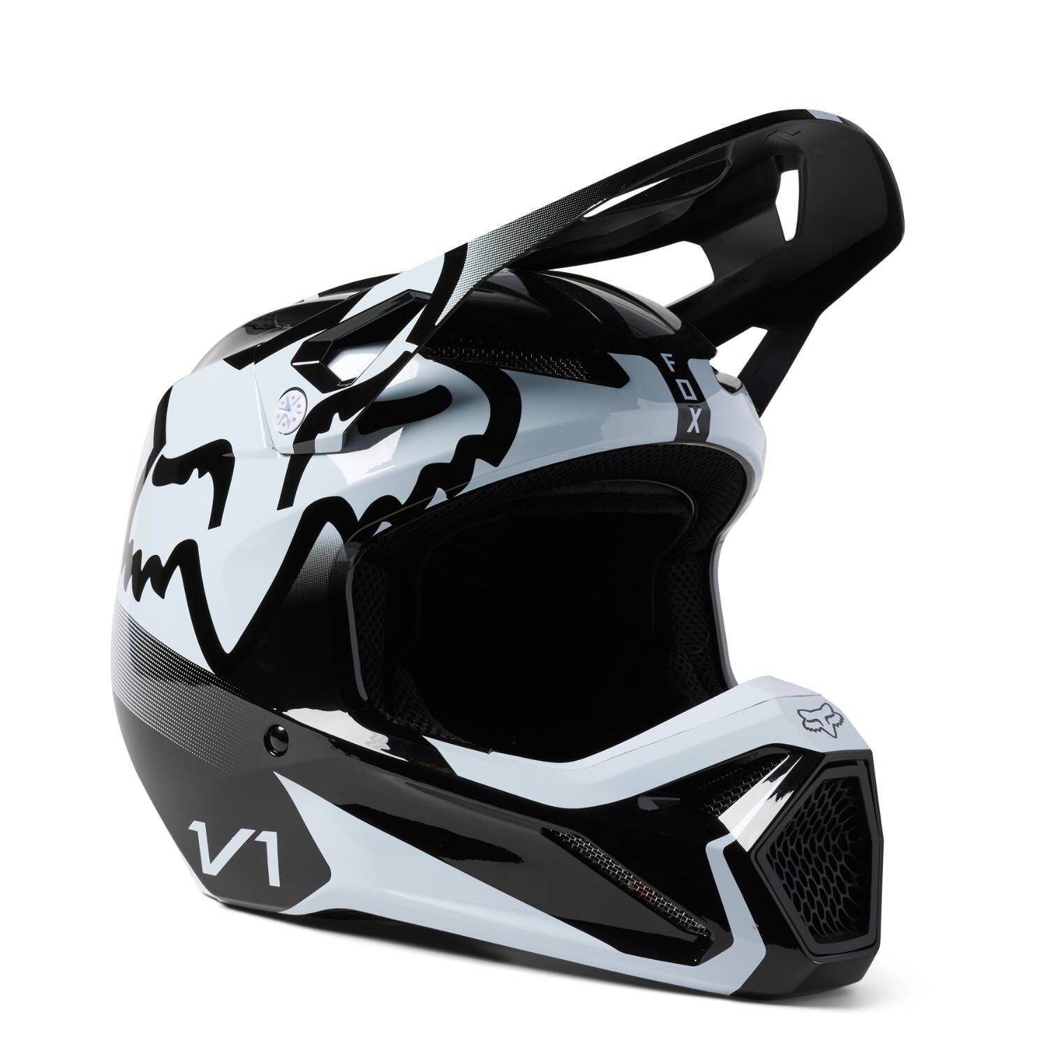 Fox Racing - V1 Leed Helmet - BLK/WHT - 29657-018 – GP Motorsports