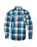 DIXXON - ROSECRANS FLANNEL - LIGHT BLUE / BLACK - DX-FLO699M