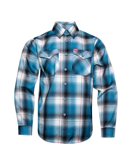 DIXXON - ROSECRANS FLANNEL - LIGHT BLUE / BLACK - DX-FLO699M