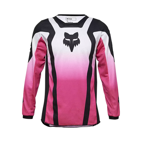 FOX RACING - Youth Girls 180 Lean Long Sleeve Jersey - Black/Pink - 33054-285
