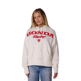 FOX X HONDA - WOMANS FLEECE PULLOVER - OFF WHITE - 38281-244