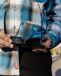 DIXXON - ROSECRANS FLANNEL - LIGHT BLUE / BLACK - DX-FLO699M