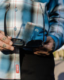 DIXXON - ROSECRANS FLANNEL - LIGHT BLUE / BLACK - DX-FLO699M