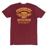 FASTHOUSE - LOVE OF IT TEE - MAROON - 100032-40-08