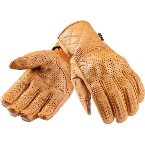 TRIUMPH - Dalton Leather Gloves with D3O® Protective Knuckles - Gold - MGVS24404
