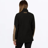 FXR WOMEN'S GRIND FLEECE JACKET - BLACK CANVAS - 231012-1015