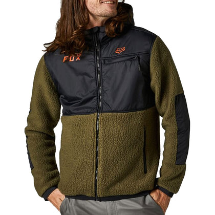 FOX MENS DAYTON ZIP FLEECE - GREEN