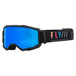 Fly Racing Zone Goggle - Blk w/ Sunset w/Sky Blue Mirror