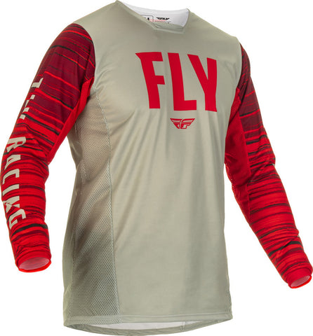 Fly Racing Kinetic Wave Jersey - GRY/RD