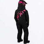 FXR CHILD CX MONOSUIT - BLACK/RASPBERRY - 233014-1028