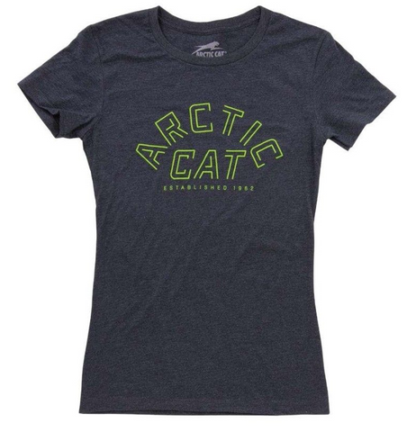 Arctic Cat Women's Team Arctic Frost T-Shirt - Charcoal Heather - AC21S-L147