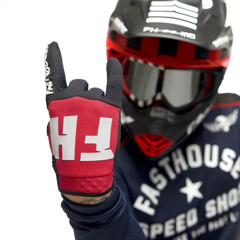 Fasthouse Speed Style Remnant Glove - Red/Black - 4036-4009