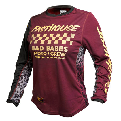 Fasthouse Grindhouse Golden Crew Women's Jersey - Maroon