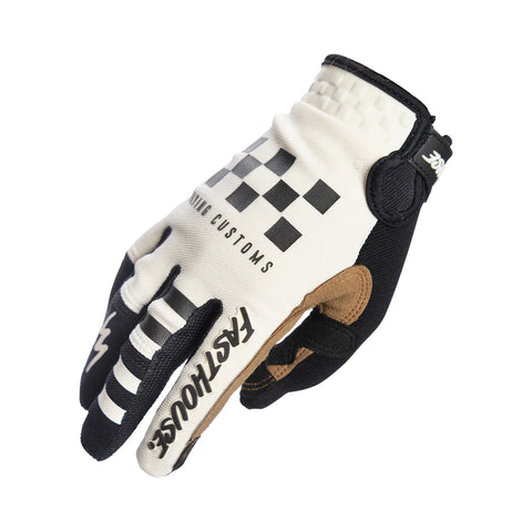 Fasthouse Hot Wheels Speed Style Youth Glove - White/Black 4050-1020