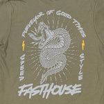 FASTHOUSE Venom Youth Tee - Light Olive - 1443-9021