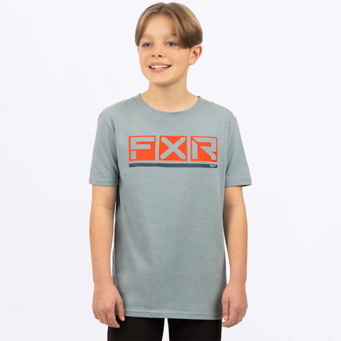 Fxr Youth Podium Premium T-Shirt Steel/Nuke 232281-0323-