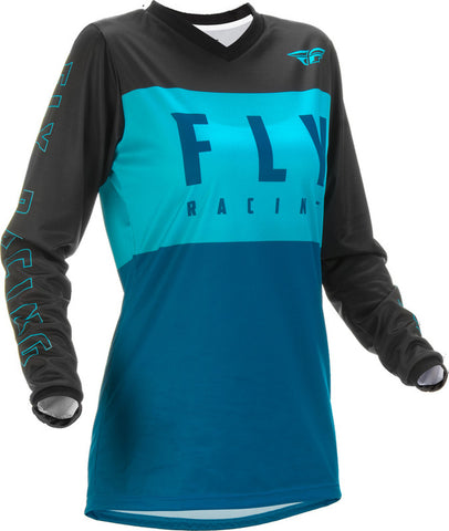 Fly Racing Women's Jersey - Aqa/Tl/Blk