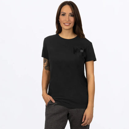 FXR - Womens Work Pocket Premium Boyfriend T-Shirt - Black - 232222-1000