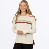 FXR - Women's Side Star Crewneck Pullover Sweater - Cream/Copper - 232254-0119