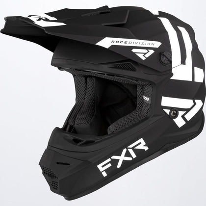 FXR - YOUTH LEGION HELMET 22 - BLK/WHT - 220640-1001