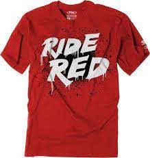 YOUTH RIDE RED HONDA TEE - RED