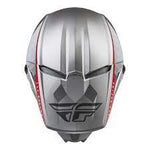 FLY RACING Youth Kinetic Drift Helmet - Charcoal/Lite Grey/Red - 73-8643