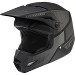 FLY RACING Youth Kinetic Drift Helmet - Matte Black/Charcoal - 73-8640