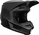 FOX RACING YTH V1 CZAR HELMET - MATTE BLK - 21830-255