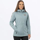 Women's Ridge Softshell Hoodie - Steel/Black - 232200-0310