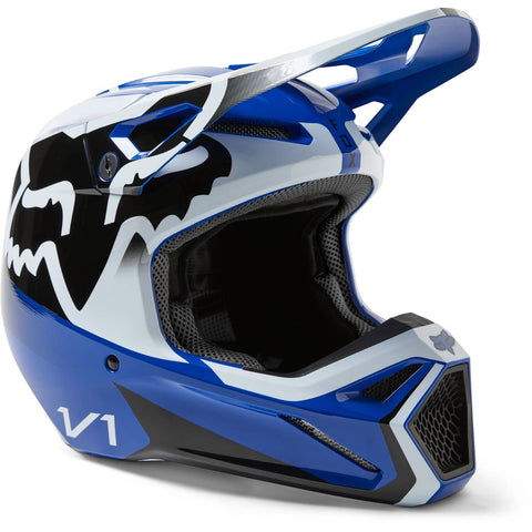 Fox Racing V1 Leed Helmet - BLUE - 26957-002-M